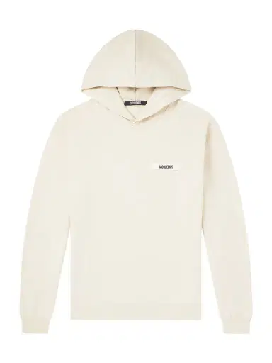 Jacquemus Logo-Appliquéd Cotton-Jersey Hoodie - Men | Thumbnail 1