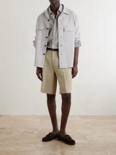 Slowear Striped Linen Shirt - Men | Thumbnail 2