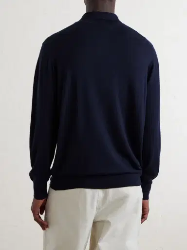 William Lockie Virgin Wool Polo Shirt - Men | Thumbnail 4 William Lockie Virgin Wool Polo Shirt - Men | Thumbnail 4