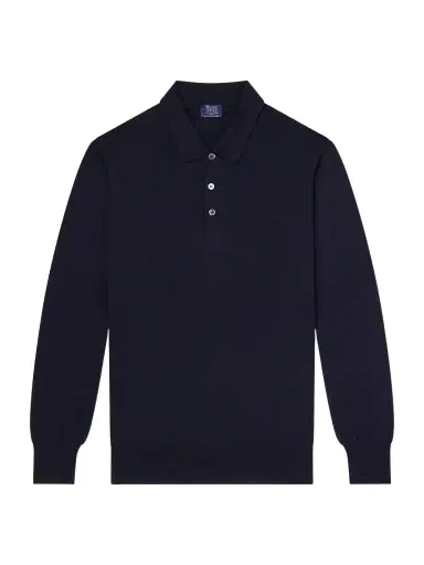 William Lockie Virgin Wool Polo Shirt - Men | Thumbnail 1 William Lockie Virgin Wool Polo Shirt - Men | Thumbnail 1