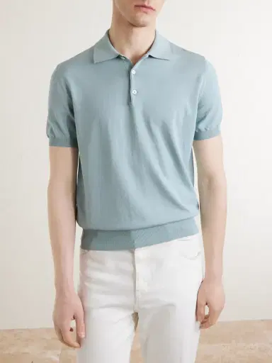 Canali Cotton Polo Shirt - Men | Thumbnail 3