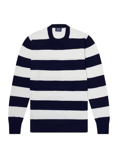 William Lockie Striped Cotton Sweater - Men | Thumbnail 1 William Lockie Striped Cotton Sweater - Men | Thumbnail 1
