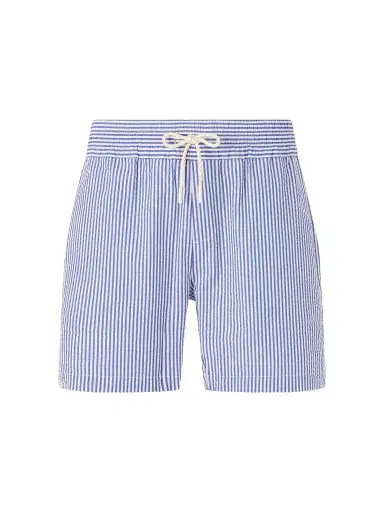 Portuguese Flannel Atlantico Straight-Leg Striped Cotton-Seersucker Shorts - Men | Thumbnail 1 Portuguese Flannel Atlantico Straight-Leg Striped Cotton-Seersucker Shorts - Men | Thumbnail 1