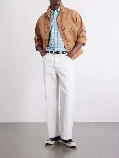 Beams Plus Madras Button-Down Collar Checked Cotton Shirt - Men | Thumbnail 2