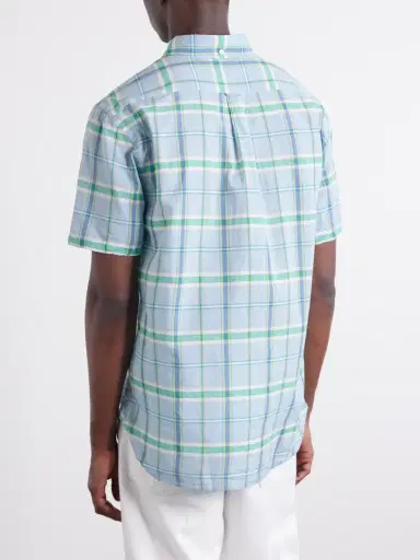 Beams Plus Madras Button-Down Collar Checked Cotton Shirt - Men | Thumbnail 4