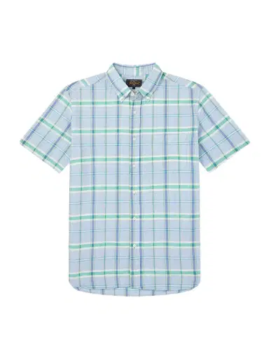 Beams Plus Madras Button-Down Collar Checked Cotton Shirt - Men | Thumbnail 1