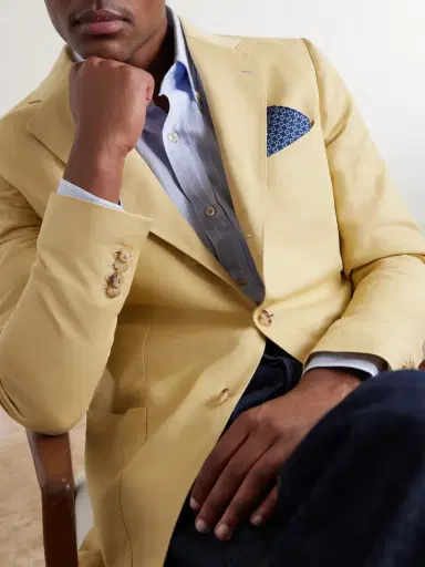 De Petrillo Printed Silk-Twill Pocket Square - Men | Thumbnail 2 De Petrillo Printed Silk-Twill Pocket Square - Men | Thumbnail 2