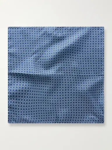De Petrillo Printed Silk-Twill Pocket Square - Men | Thumbnail 3 De Petrillo Printed Silk-Twill Pocket Square - Men | Thumbnail 3