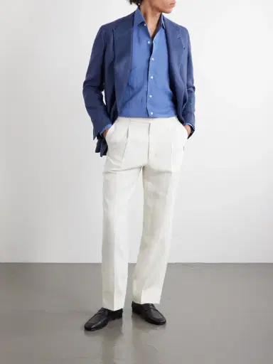 Thom Sweeney Linen Shirt - Men | Thumbnail 2 Thom Sweeney Linen Shirt - Men | Thumbnail 2