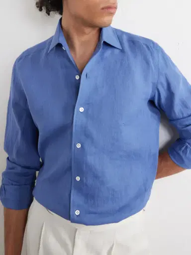 Thom Sweeney Linen Shirt - Men | Thumbnail 5 Thom Sweeney Linen Shirt - Men | Thumbnail 5