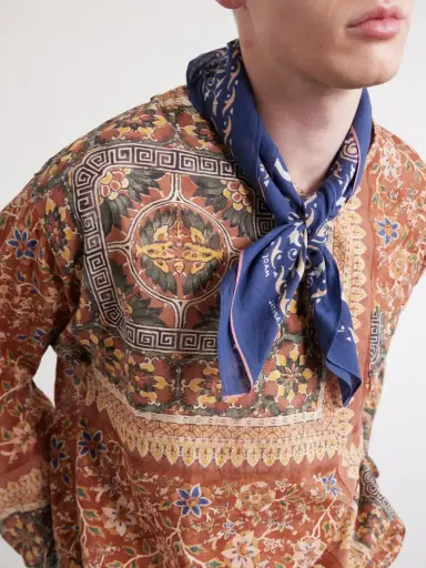 Visvim Bandana-Print Cotton-Voile Shirt - Men | Thumbnail 5
