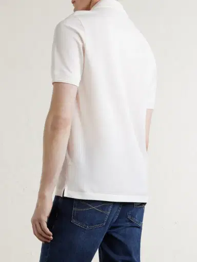 Canali Cotton-Piqué Polo Shirt - Men | Thumbnail 4 Canali Cotton-Piqué Polo Shirt - Men | Thumbnail 4