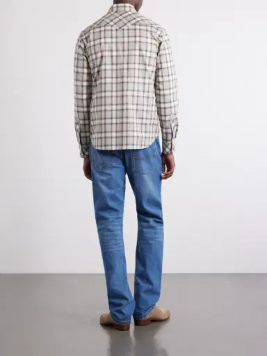 Versace Checked Cotton-Poplin Shirt - Men | Thumbnail 4