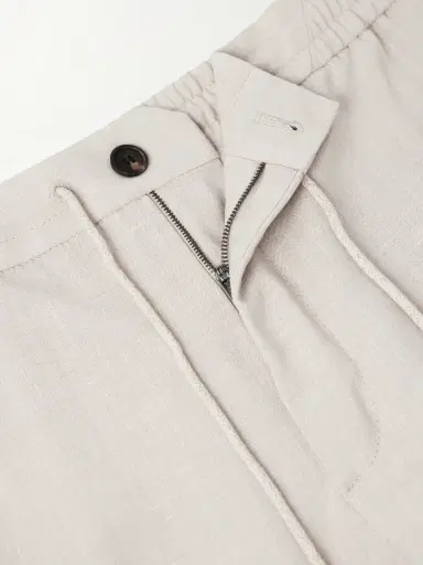 Slowear Straight-Leg Pleated Virgin Wool, Silk and Linen-Blend Trousers - Men | Thumbnail 6 Slowear Straight-Leg Pleated Virgin Wool, Silk and Linen-Blend Trousers - Men | Thumbnail 6