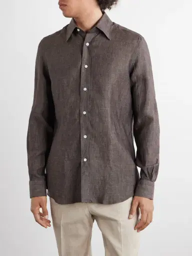 Thom Sweeney Linen Shirt - Men | Thumbnail 3