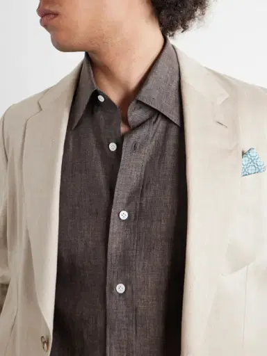 Thom Sweeney Linen Shirt - Men | Thumbnail 5