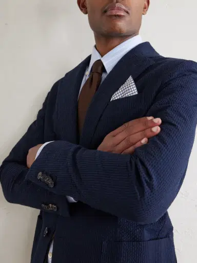 De Petrillo Printed Silk-Twill Pocket Square - Men | Thumbnail 2 De Petrillo Printed Silk-Twill Pocket Square - Men | Thumbnail 2