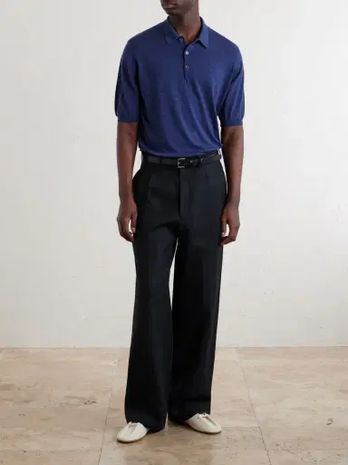 William Lockie Virgin Wool Polo Shirt - Men | Thumbnail 2 William Lockie Virgin Wool Polo Shirt - Men | Thumbnail 2