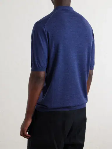 William Lockie Virgin Wool Polo Shirt - Men | Thumbnail 4 William Lockie Virgin Wool Polo Shirt - Men | Thumbnail 4