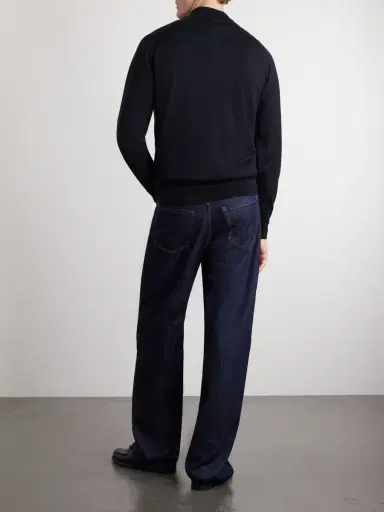 John Smedley Tapton Slim-Fit Merino Wool Half-Zip Sweater - Men | Thumbnail 4