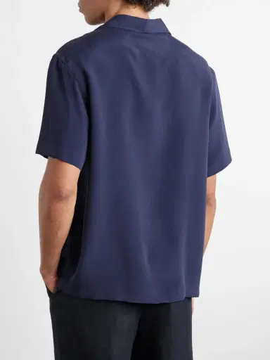 Thom Sweeney Camp-Collar Silk Shirt - Men | Thumbnail 4 Thom Sweeney Camp-Collar Silk Shirt - Men | Thumbnail 4