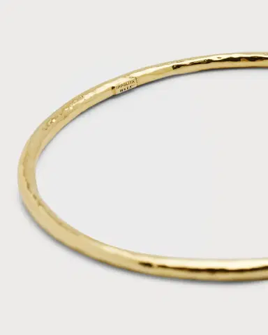 Ippolita Small Hammered Bangle in 18K Gold | Thumbnail 7