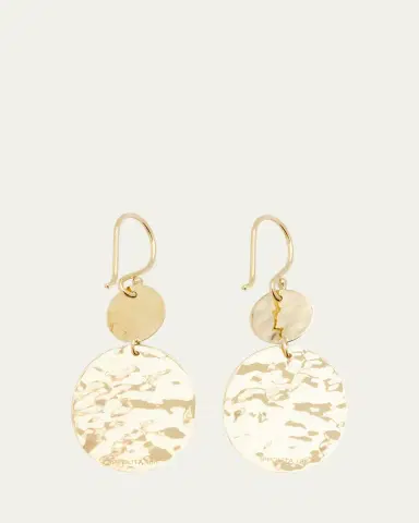 Ippolita Crinkle Hammered Crazy 8 Earrings in 18K | Thumbnail 4