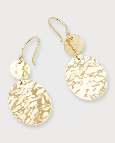 Ippolita Crinkle Hammered Crazy 8 Earrings in 18K | Thumbnail 7