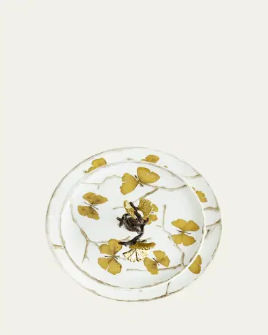 Michael Aram Butterfly Ginkgo 2-Tier Porcelain Etagere | Thumbnail 5