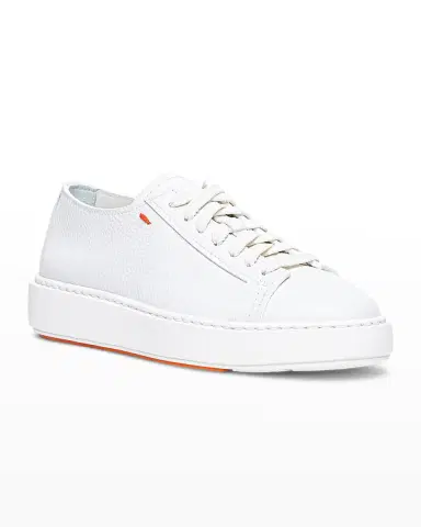 Santoni Anginal Low-Top Leather Sneakers | Thumbnail 3