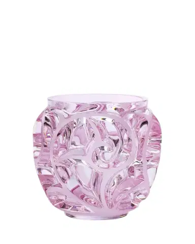 Lalique Tourbillons Pink Luster Vase, 8" | Thumbnail 1