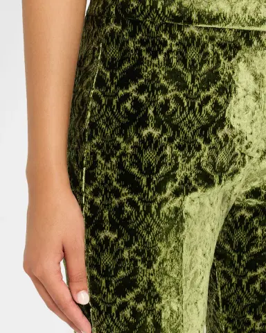 Burberry Baroque Velvet Straight-Leg Ankle Pants | Thumbnail 9 Burberry Baroque Velvet Straight-Leg Ankle Pants | Thumbnail 9