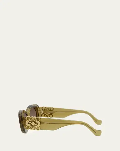 Loewe Anagram 49mm Oval Acetate Sunglasses | Thumbnail 3 Loewe Anagram 49mm Oval Acetate Sunglasses | Thumbnail 3