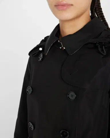 Burberry Kensington Double-Breasted Trench Coat with Detachable Hood | Thumbnail 4 Burberry Kensington Double-Breasted Trench Coat with Detachable Hood | Thumbnail 4