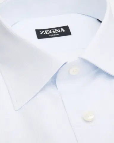 ZEGNA Men's Micro-Check Trecapi Cotton Dress Shirt | Thumbnail 2 ZEGNA Men's Micro-Check Trecapi Cotton Dress Shirt | Thumbnail 2