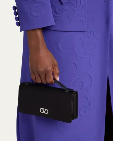 Valentino Garavani Crystal VLogo Satin Top-Handle Bag | Thumbnail 2 Valentino Garavani Crystal VLogo Satin Top-Handle Bag | Thumbnail 2