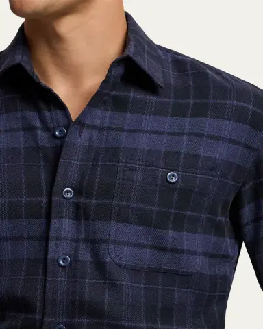Ralph Lauren Purple Label Plaid Twill Shirt | Thumbnail 5
