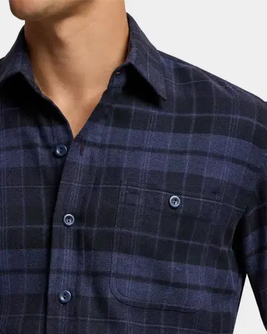 Ralph Lauren Purple Label Plaid Twill Shirt | Thumbnail 9