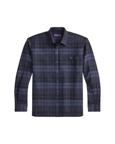 Ralph Lauren Purple Label Plaid Twill Shirt | Thumbnail 1