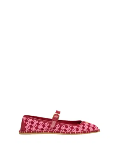 Valentino Garavani Crochet Mary Jane Ballerina Flats | Thumbnail 1 Valentino Garavani Crochet Mary Jane Ballerina Flats | Thumbnail 1