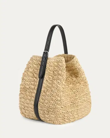 TOTEME Belted Paper Raffia Tote Bag | Thumbnail 2 TOTEME Belted Paper Raffia Tote Bag | Thumbnail 2