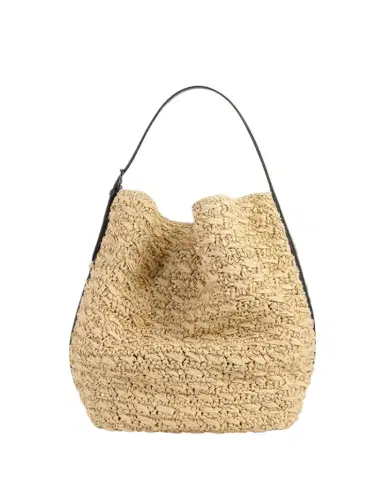 TOTEME Belted Paper Raffia Tote Bag | Thumbnail 1 TOTEME Belted Paper Raffia Tote Bag | Thumbnail 1