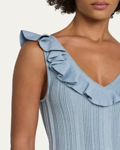 Zimmermann Aster Metallic Frill Top | Thumbnail 5