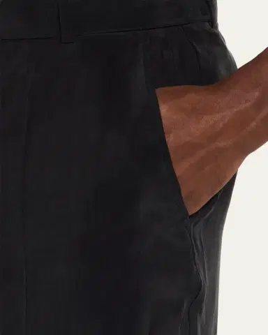 OFFICINE GÉNÉRALE Men's Nash Japanese Cupro Wide-Leg Pants | Thumbnail 5 OFFICINE GÉNÉRALE Men's Nash Japanese Cupro Wide-Leg Pants | Thumbnail 5
