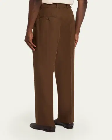 OFFICINE GÉNÉRALE Men's Belted Wide-Leg Trousers | Thumbnail 3