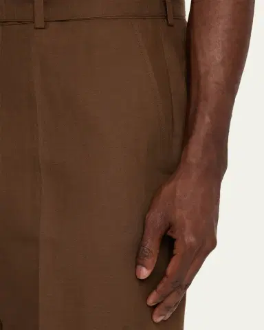 OFFICINE GÉNÉRALE Men's Belted Wide-Leg Trousers | Thumbnail 5