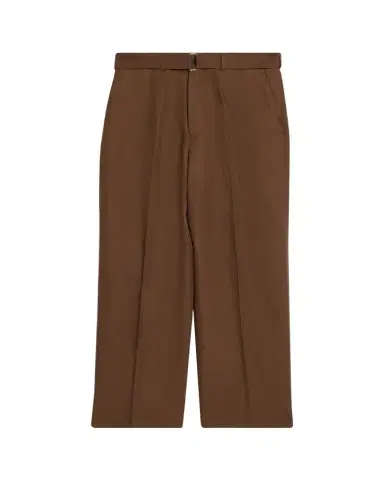 OFFICINE GÉNÉRALE Men's Belted Wide-Leg Trousers | Thumbnail 1