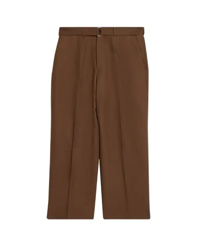 Men's Belted Wide-Leg Trousers