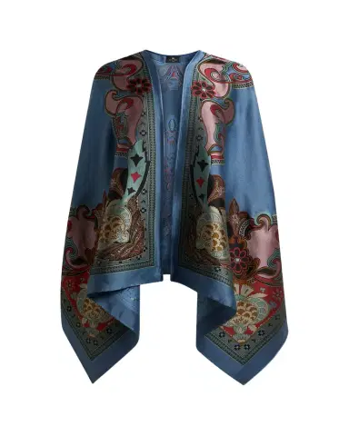 Etro Printed Silk-Blend Cape | Thumbnail 1
