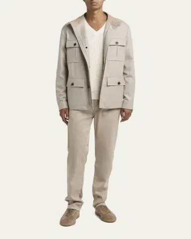 Zegna Men's Wool Field Jacket | Thumbnail 2 Zegna Men's Wool Field Jacket | Thumbnail 2